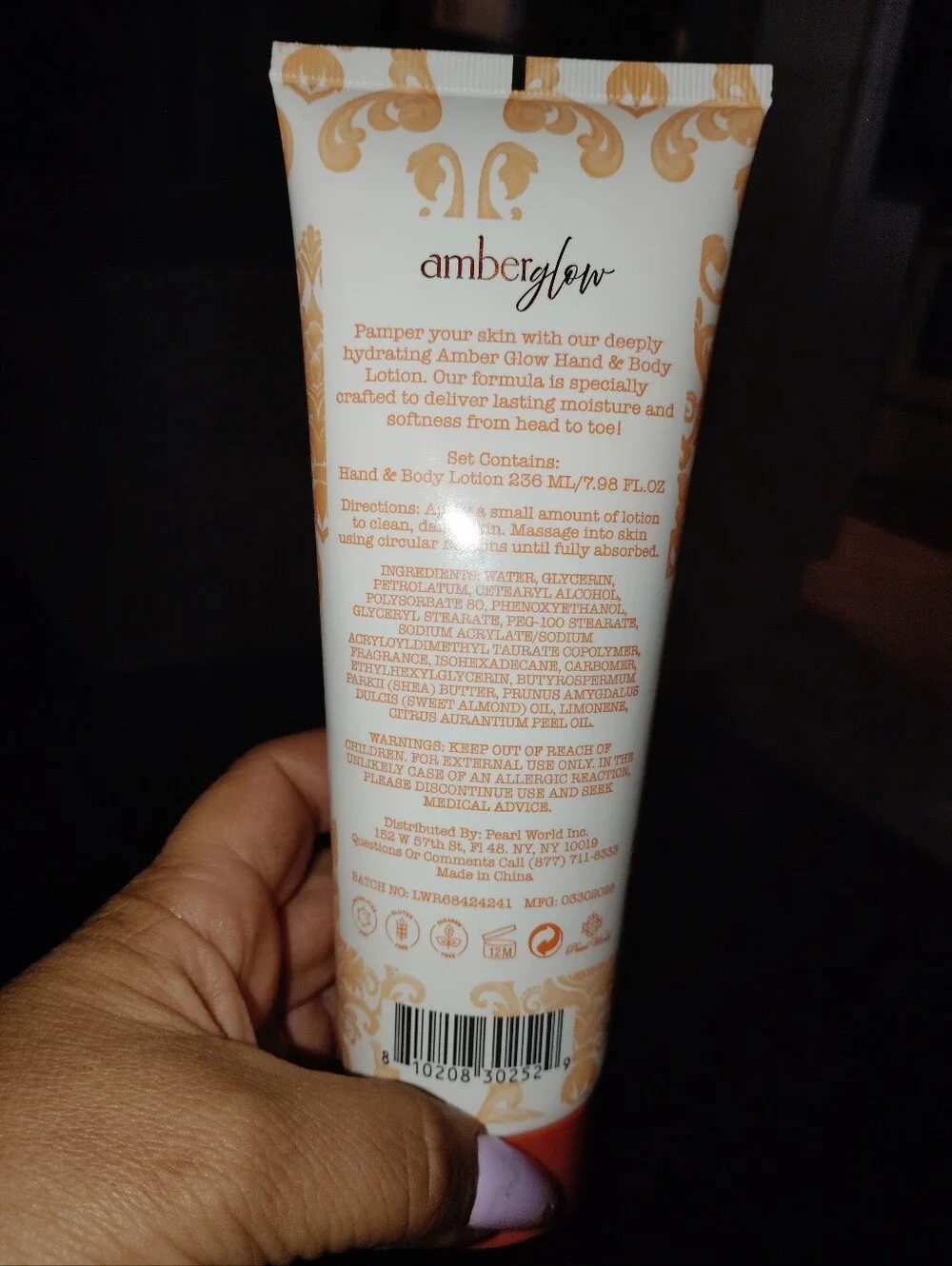 Amberglow Sun Kissed Citrus Hand & Body Lotion —new. Orange